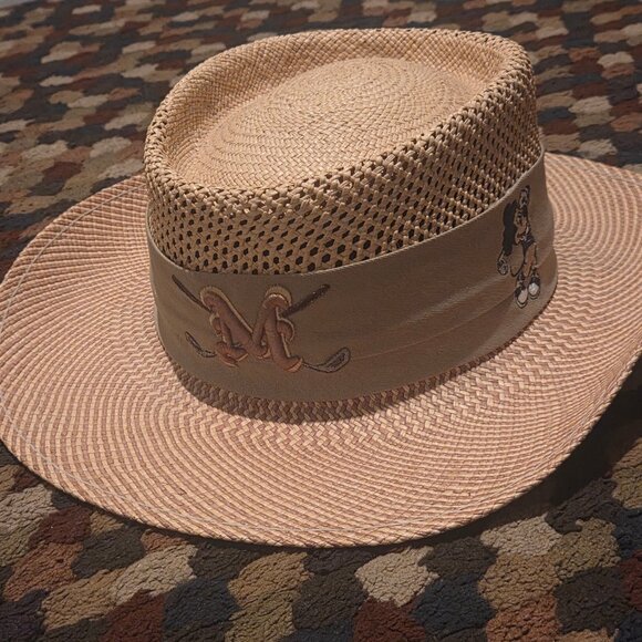 Vintage Disney PRO Collection Straw Golf Hat - Rare Collectible - Picture 1 of 5